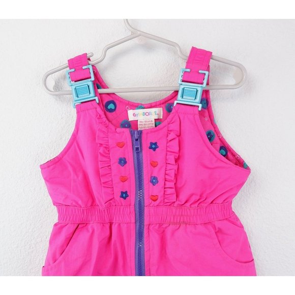 Vintage Gymboree pink overalls jumpsuit ski snowsuit, size small - Picture 3 of 15